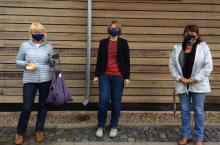 Übergabe von Mund-Nasen-Schutz an den Gießener Kinderschutzbund e.V.